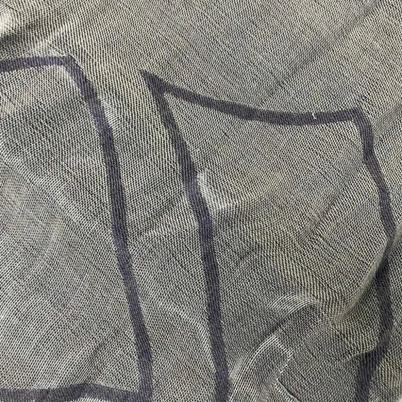 Auth GIORGIOARMANI - Gray Dark Gray Silk Scarf - Picture 2 of 6